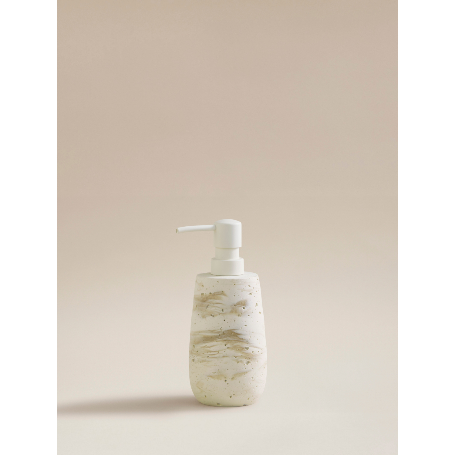 George Natural Stone-Effect Soap Dispenser