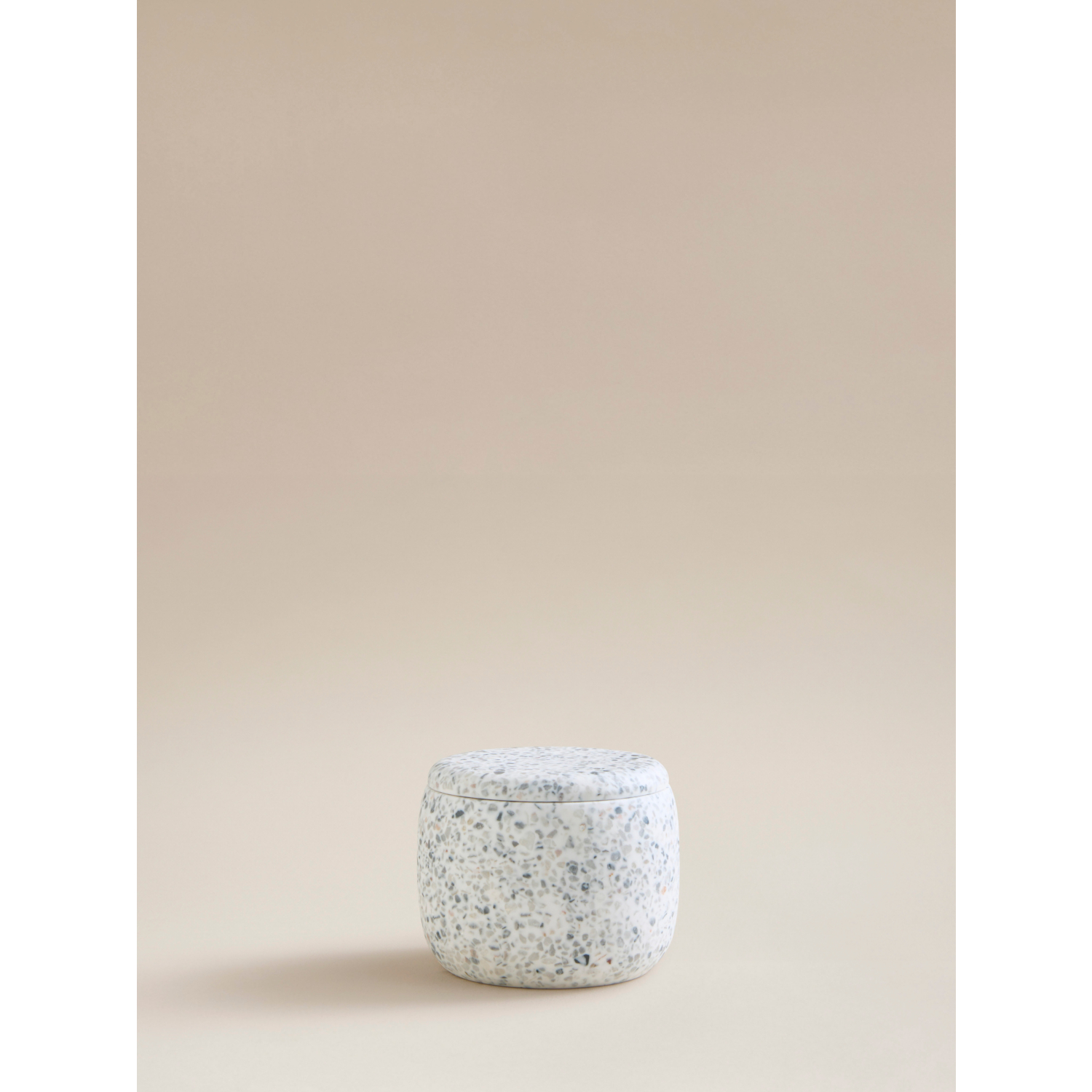 George Natural Speckle Stone Effect Lidded Pot