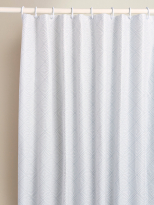 Grey Diamond PEVA Shower Curtain | Home | George at ASDA