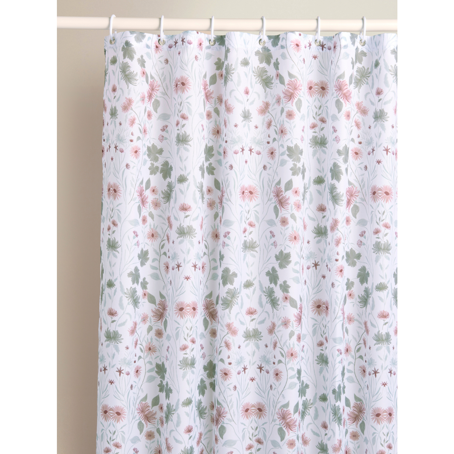 George Multi Leaves & Flowers Shower Curtain