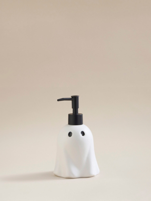 White & Black GhostShaped Soap Dispenser Home at ASDA