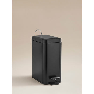 Black Rectangular Bin