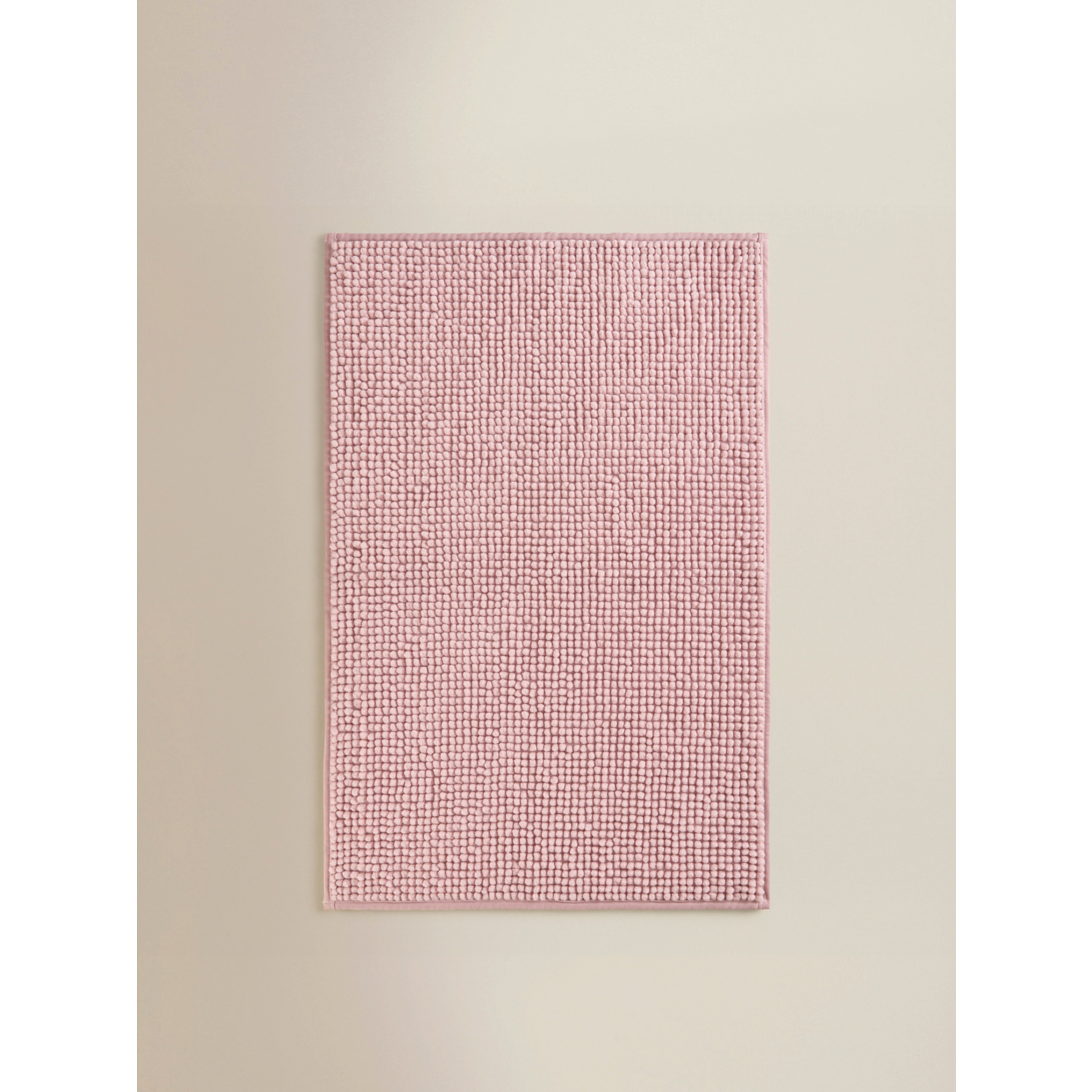 George Pink Solid Chenille Bath Mat