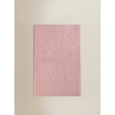 George Pink Solid Chenille Bath Mat