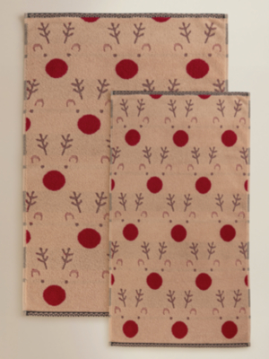 Christmas Rudolph Cotton Towel Range | Home | George at ASDA