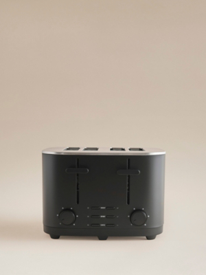 Black 4-Slice Toaster | Electricals | George at ASDA