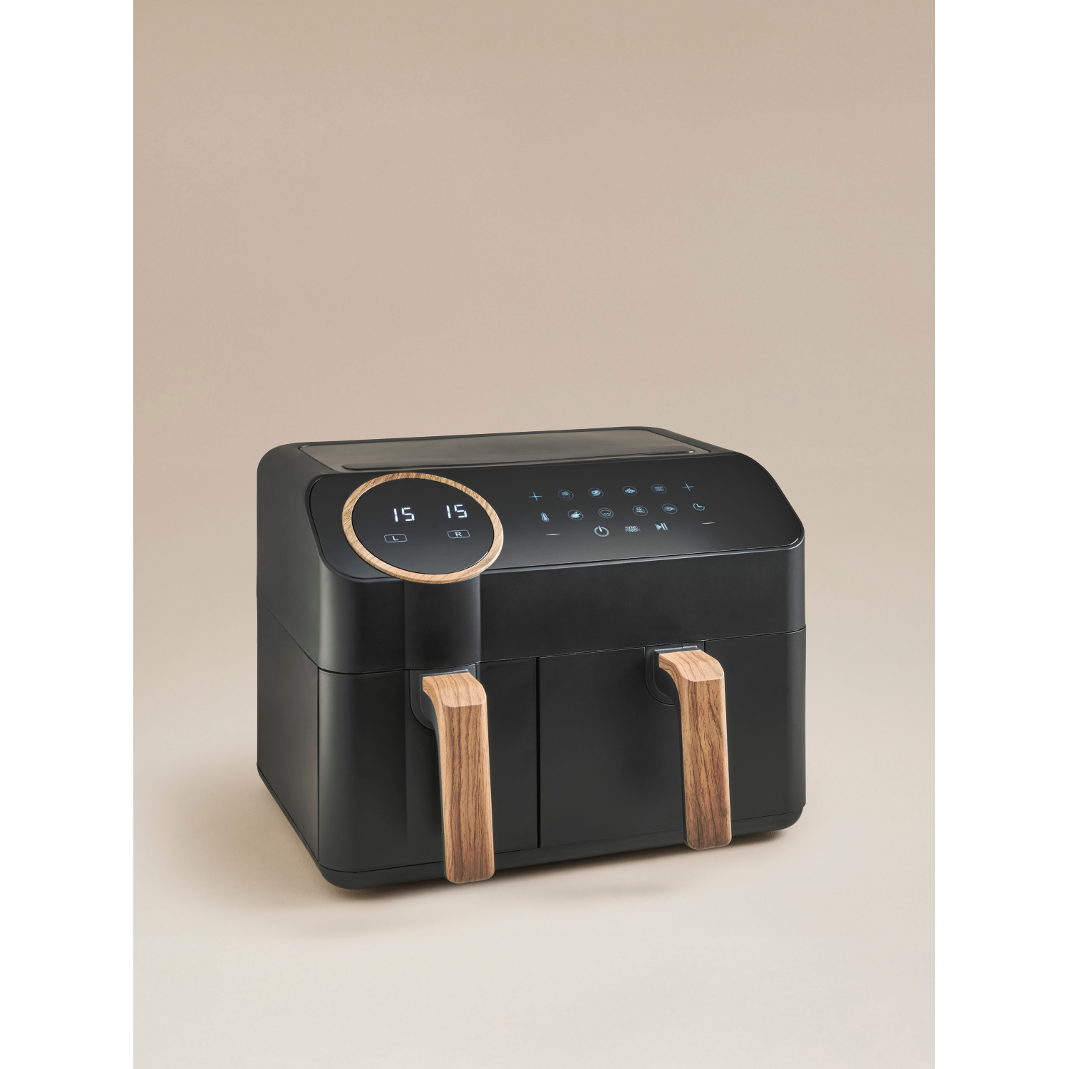 George Black Matte Scandi 9.5L Dual Drawer Air Fryer