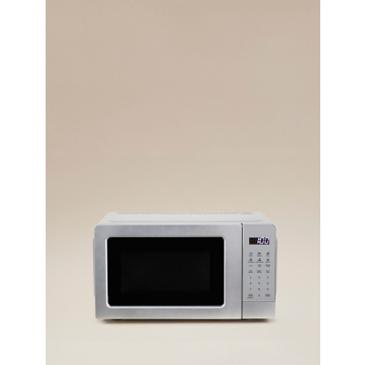 George Silver 17L Digital Microwave - Silver