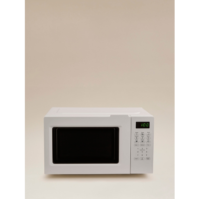 George Unisex Cream Digital Microwave 17L