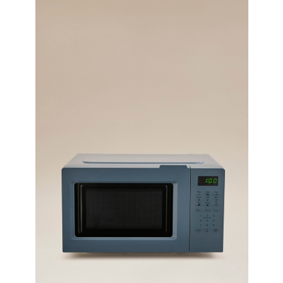 George Unisex Slate Blue Digital Microwave 17L
