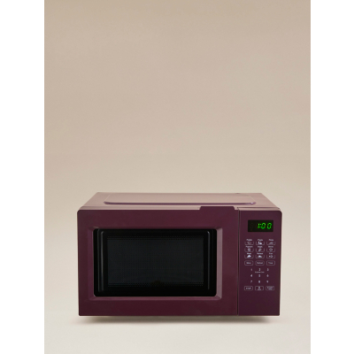George Unisex Burgundy Digital Microwave 17L