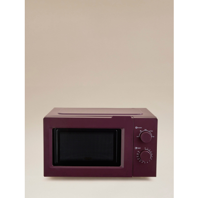 George Unisex Burgundy Manual Microwave 17L