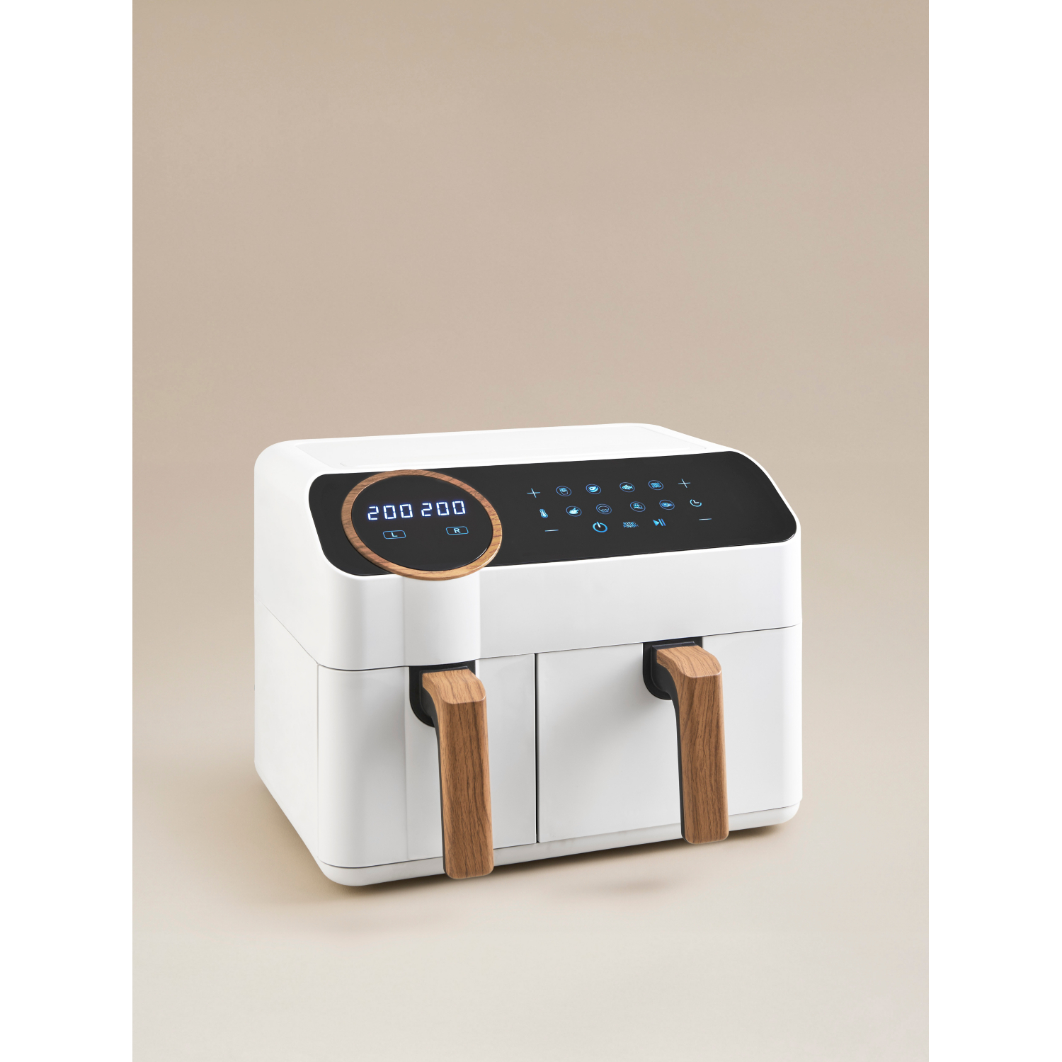 George White Scandi 9.5L Dual Drawer Air Fryer