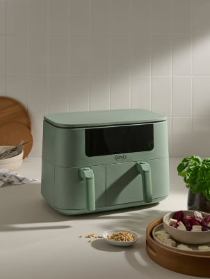 Gino D'Acampo Green 9L Dual Drawer Air Fryer | Electricals | George at ASDA