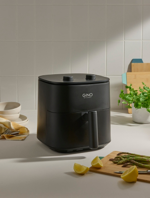 Gino D'Acampo Black 6L Manual Air Fryer | Electricals | George at ASDA