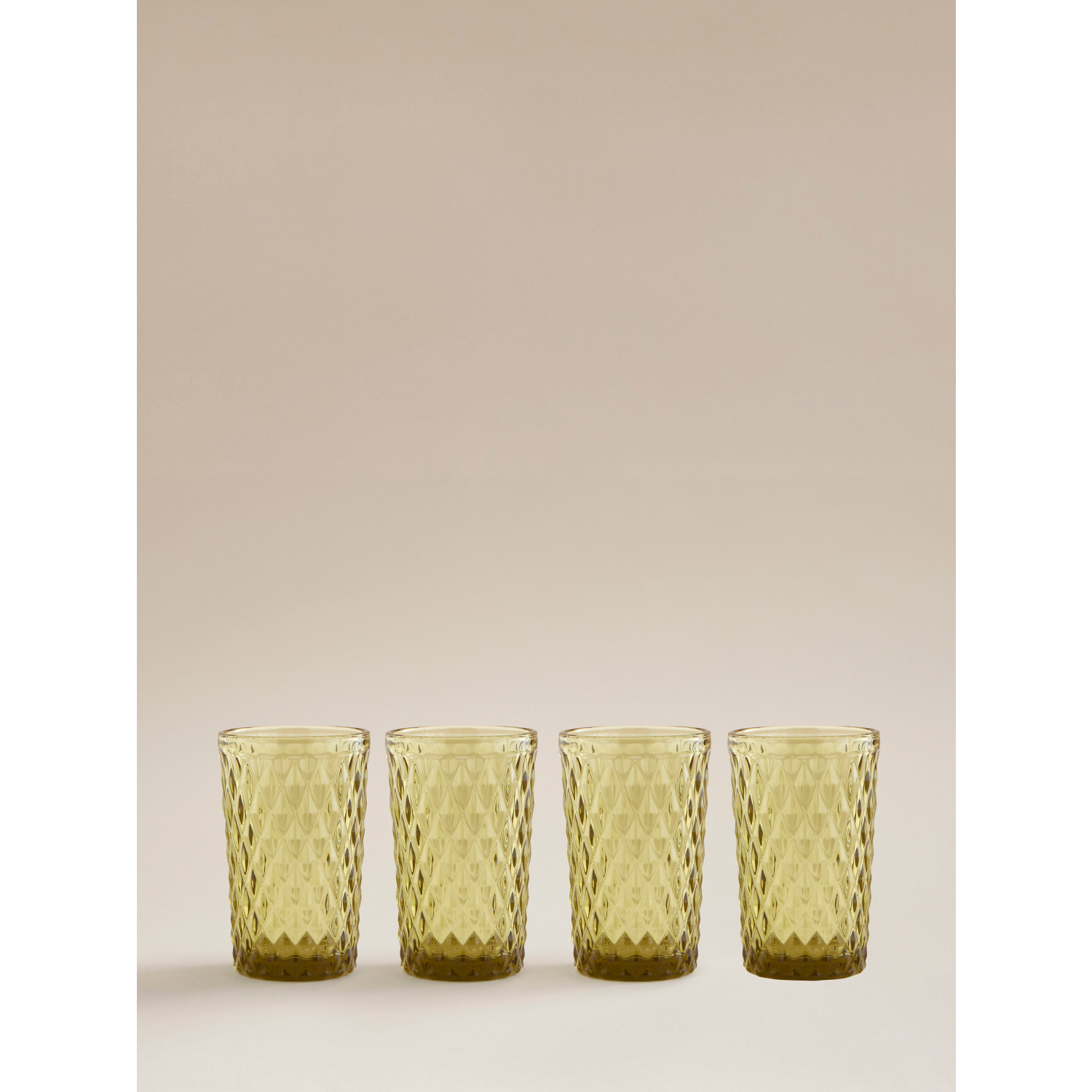 George Green Diamond Glass Tumbler - Set Of 4