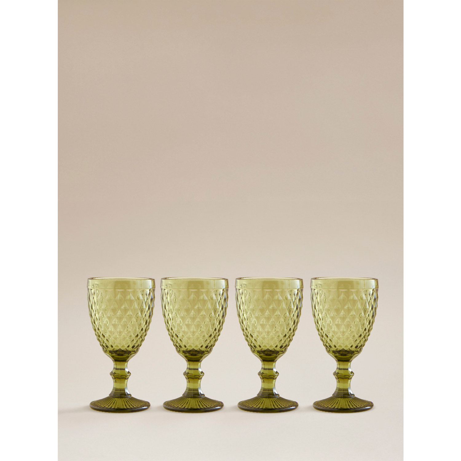 George Green Diamond Wine Glass - Set Of 4