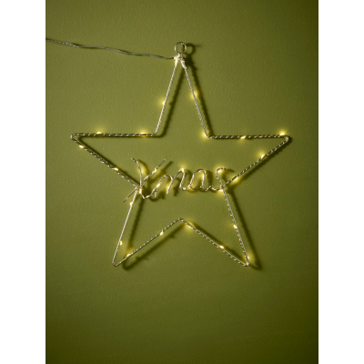 George Unisex Neutral Christmas 'Xmas' Star Light 30Cm