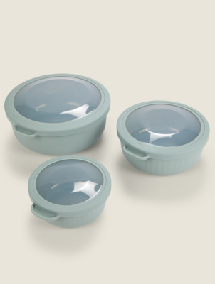 Sage Green Nested Food Containers - Set of 3 | Home | George at ASDA