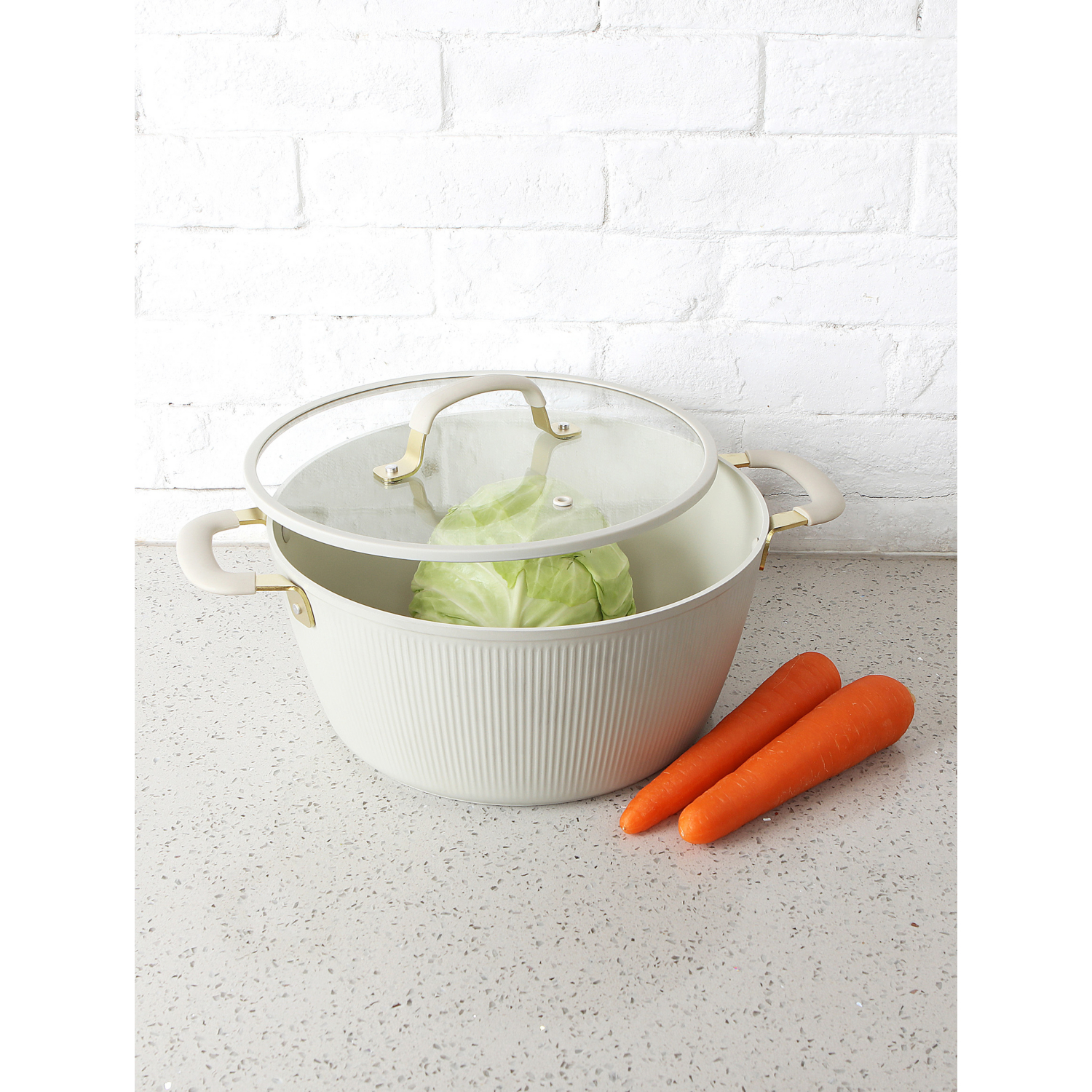 George Cream Barbican Non-Stick Stock Pot With Lid - 28Cm