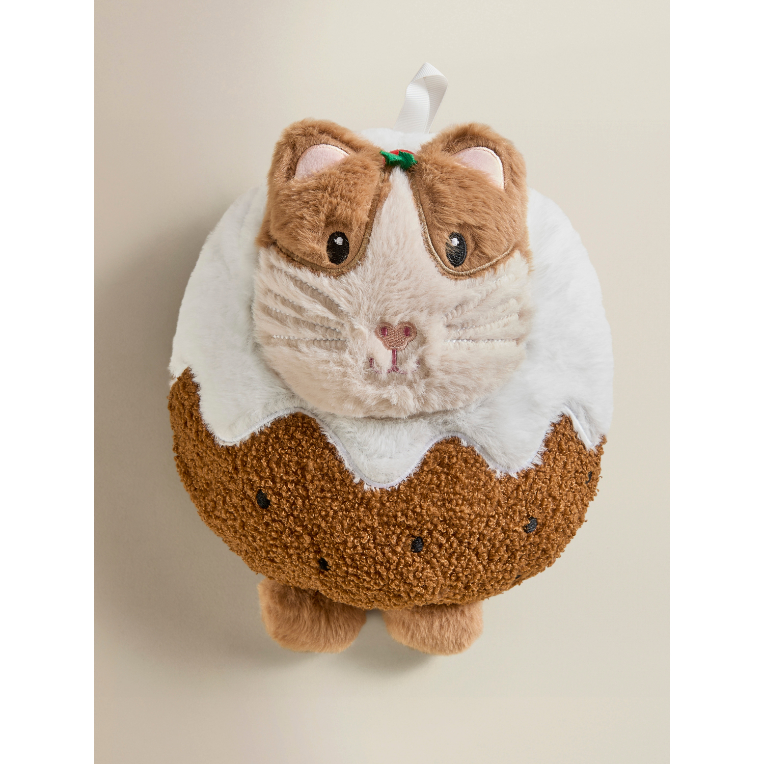 George Brown Christmas Pudding Guinea Pig Hot Water Bottle