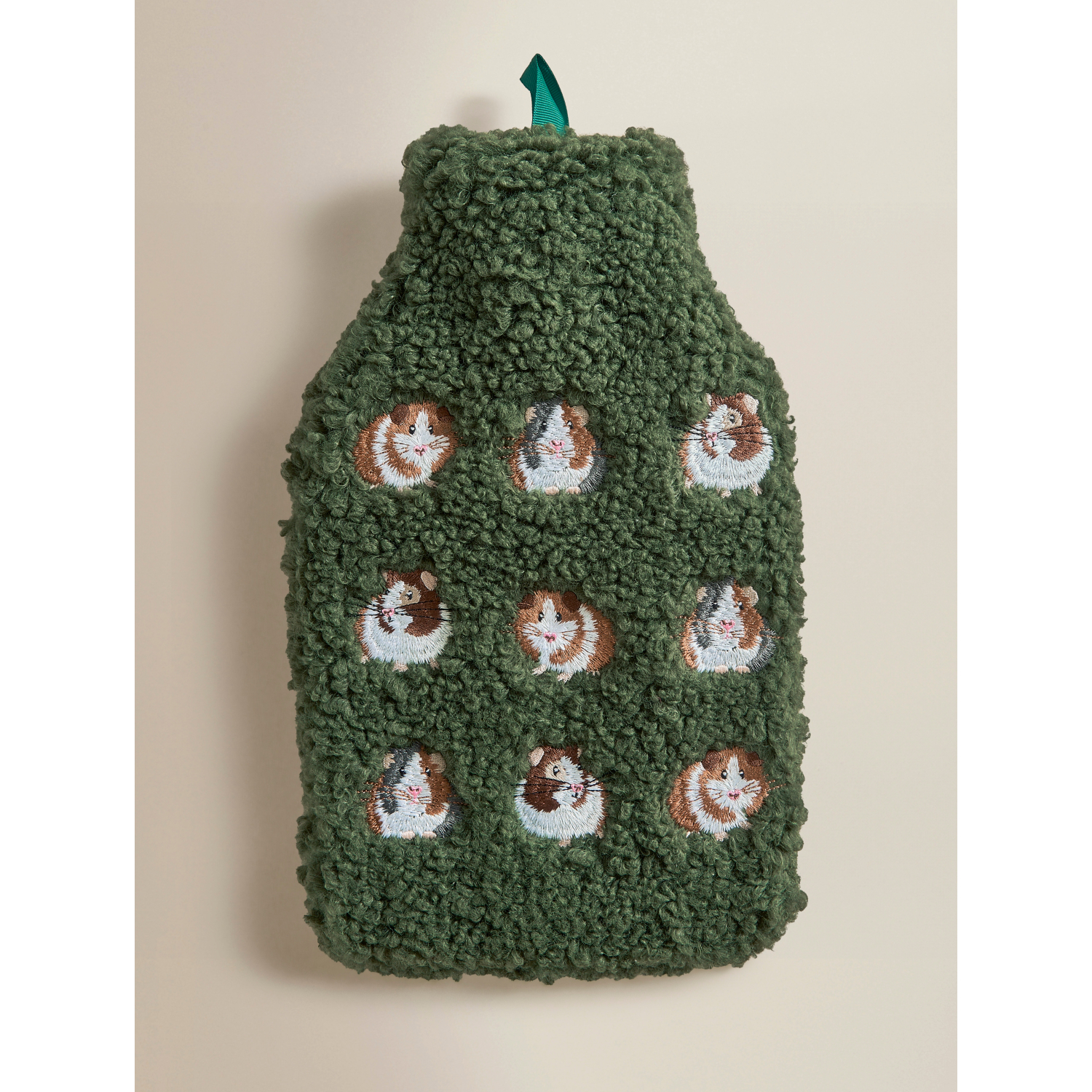 George Green Guinea Pig Embroidered Boucle Hot Water Bottle