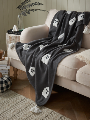 Stacey Solomon Tufted Ghosts Throw 120cm x 150cm