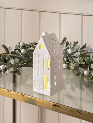 Stacey Solomon White Light-Up Ceramic House | Christmas | George