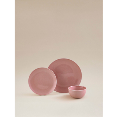 George Pink Reactive Glaze Dinner Set Piece Size 12