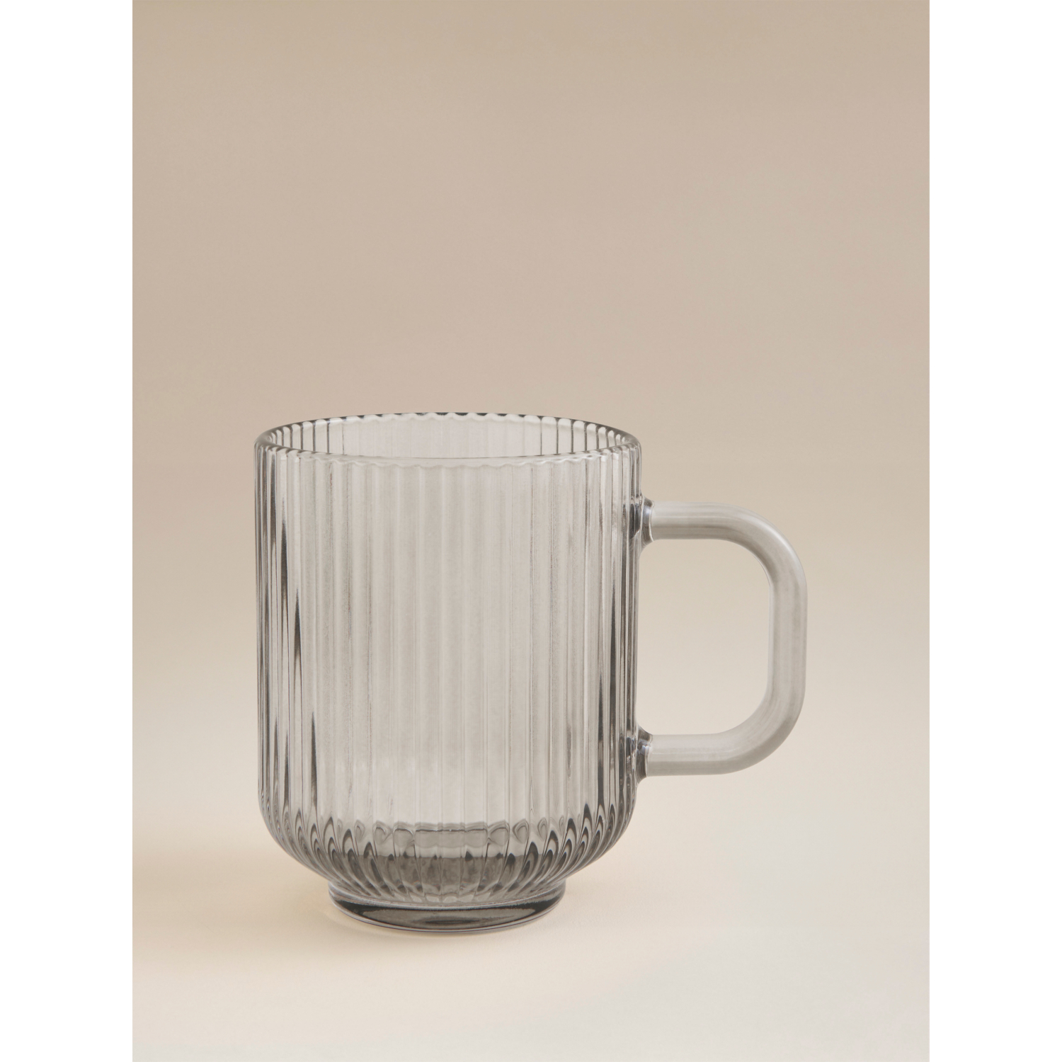 George Grey Ribbed Smoked Tea Mug
