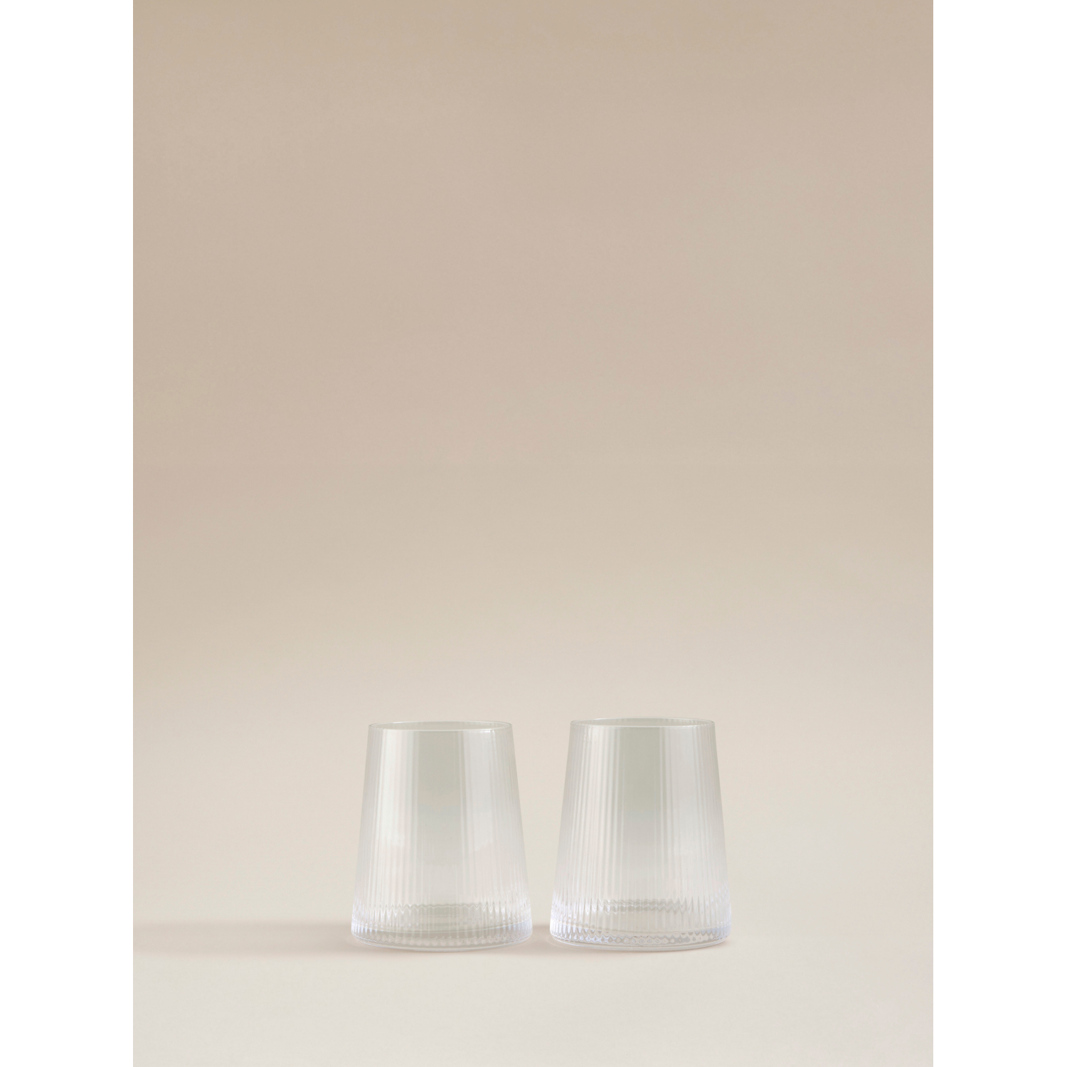 George Clear Ribbed Mixer Glass