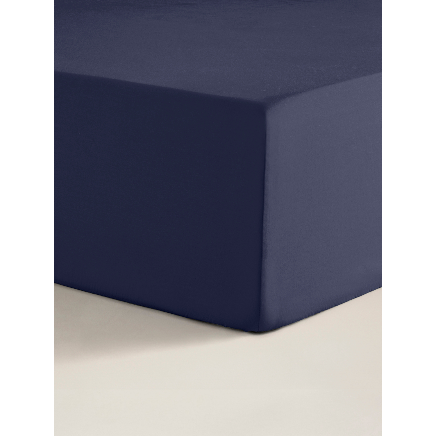 George Navy Plain Fitted Sheet
