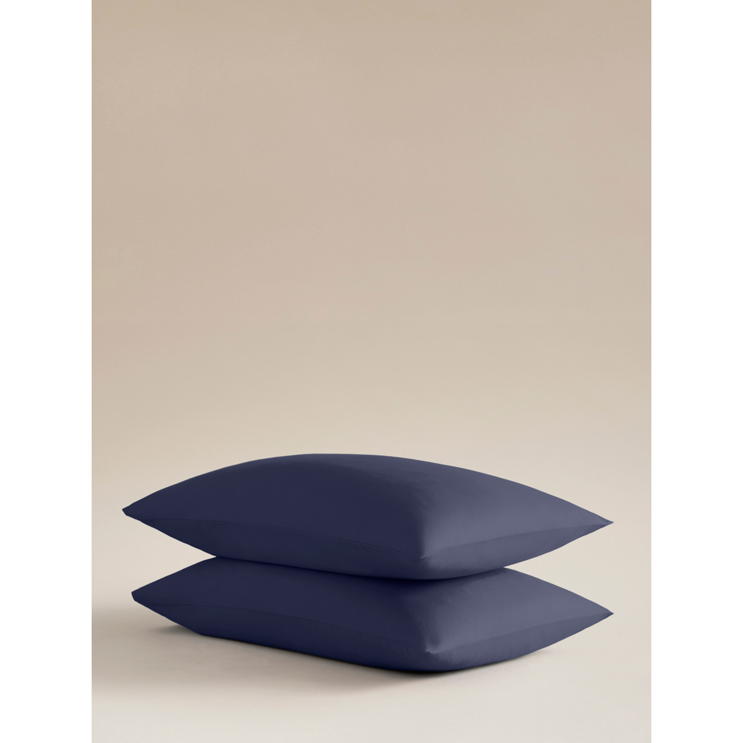 George Navy Plain Pillowcase Pair