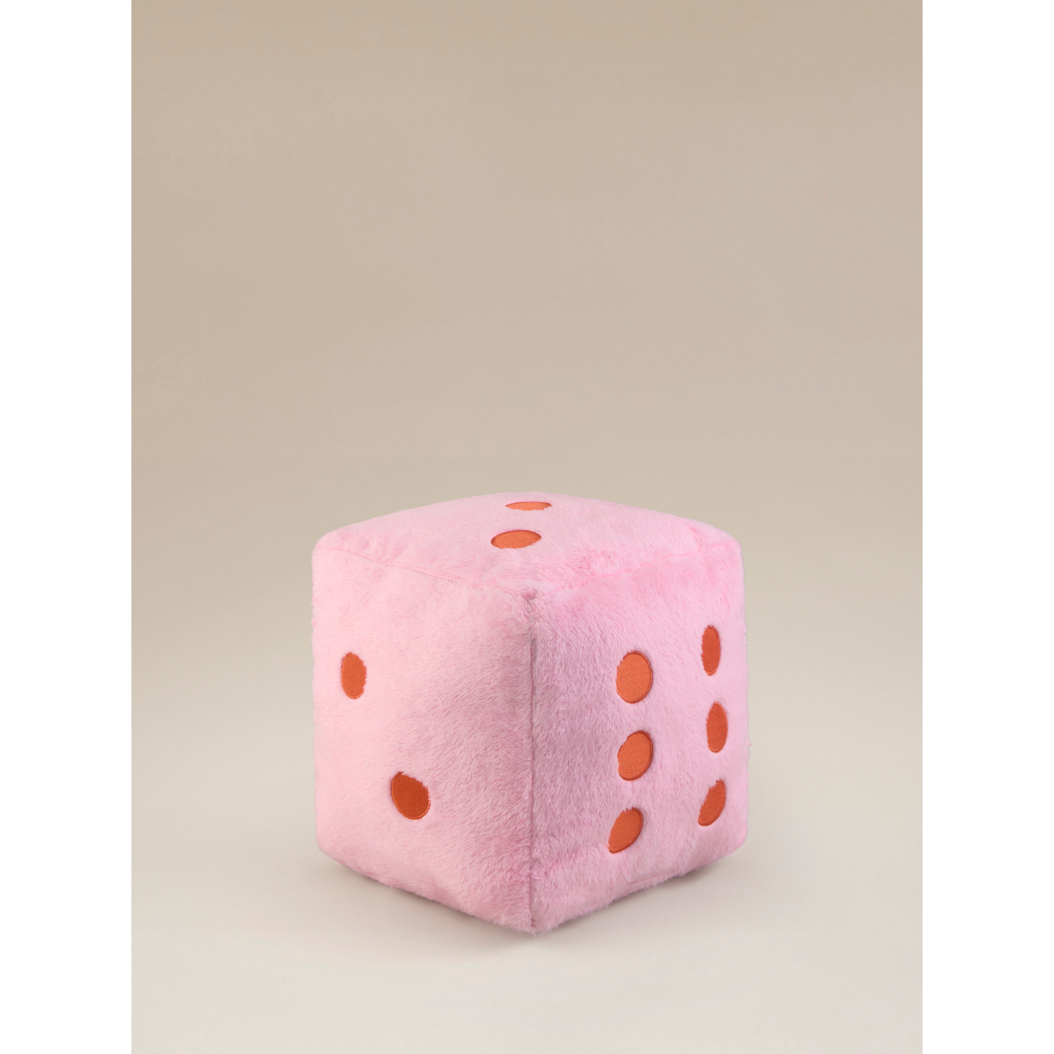 George Pink Dice Shaped Cushion