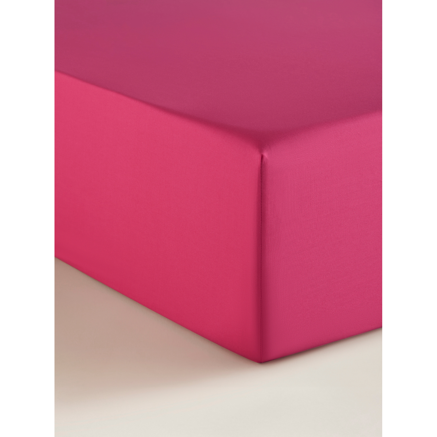George Raspberry Plain Fitted Sheet
