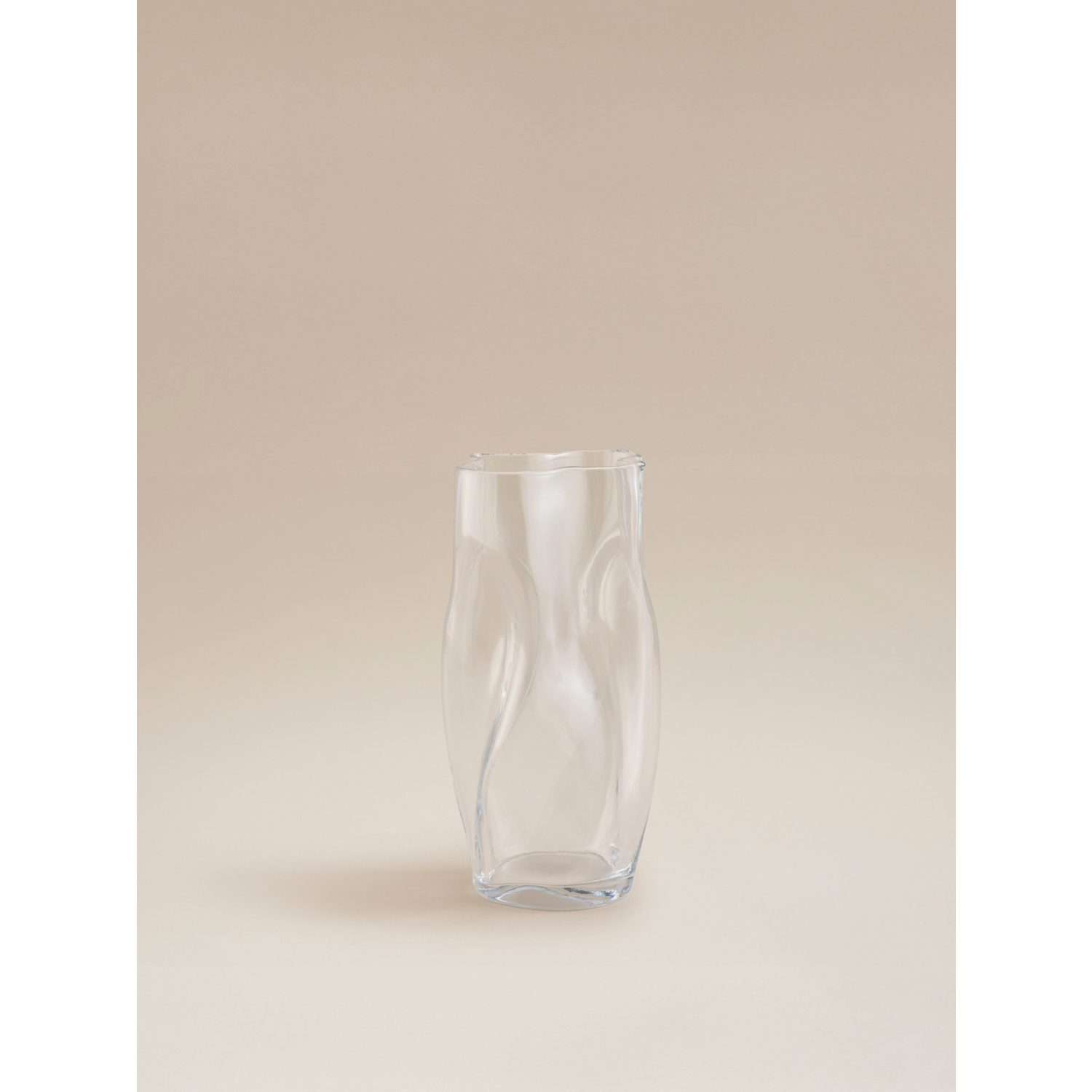 George Clear Fluid Glass Vase