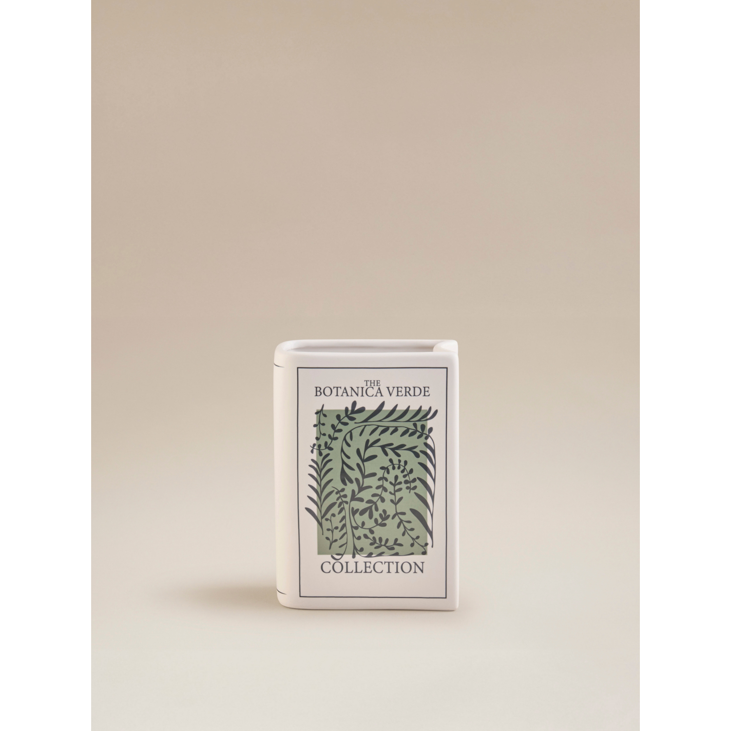George Green & White Sanctuary Book Vase