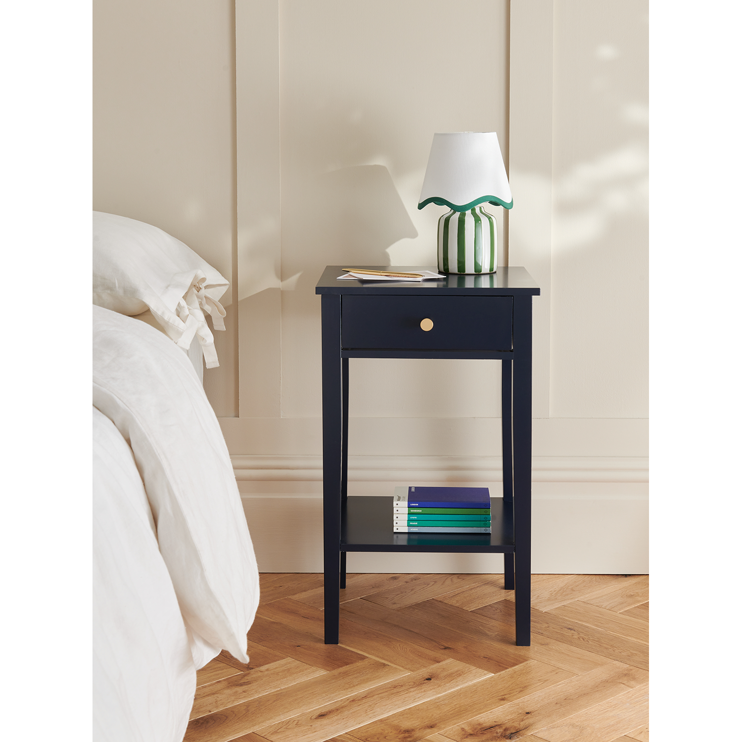 George Navy Side Table