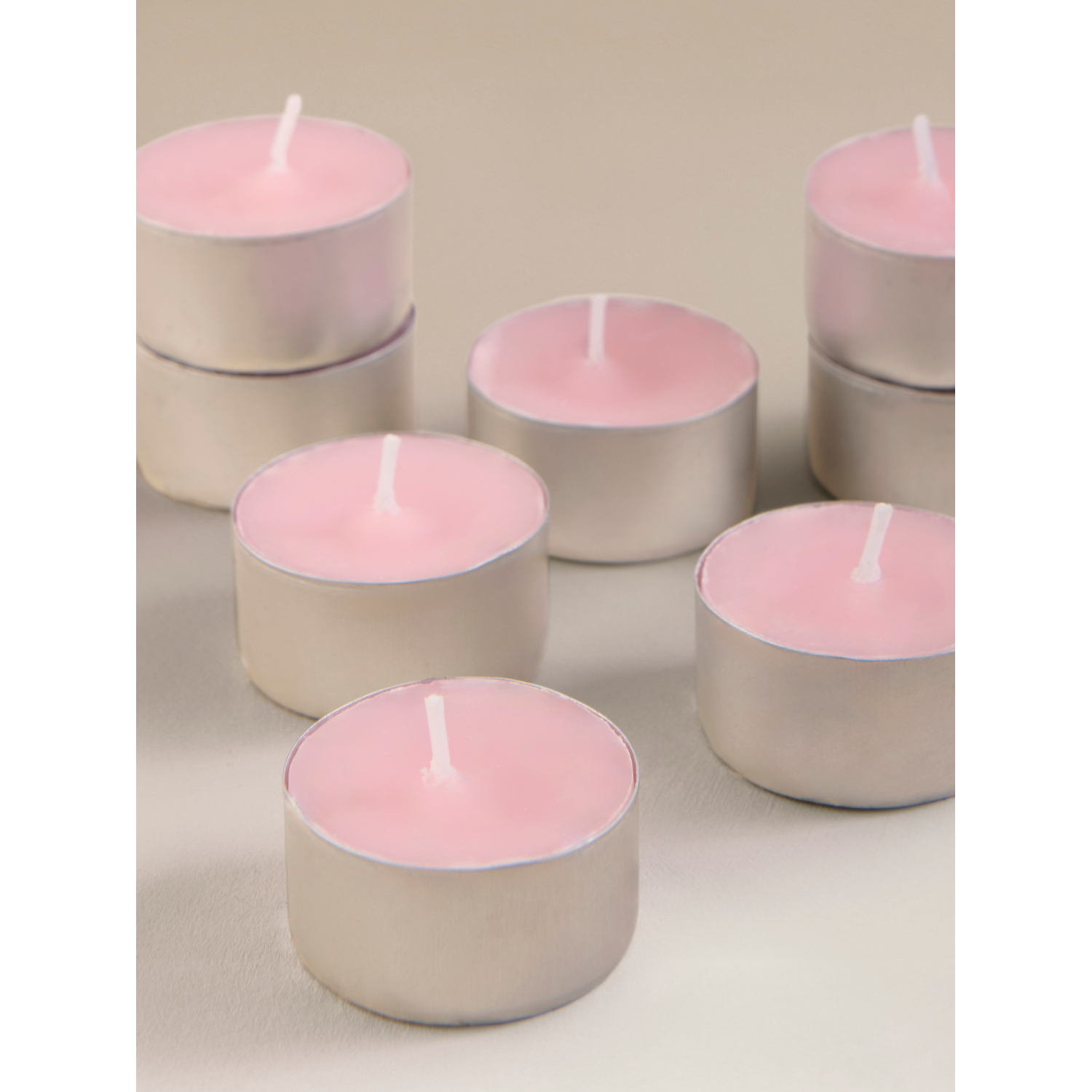 George Pink Soft Wild Strawberry Tealights - Set Of 30