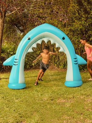 Hapello Blue White Inflatable Arch Sprinkler Toys Character