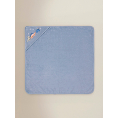 Blue Dinosaur Cotton Hooded Towel
