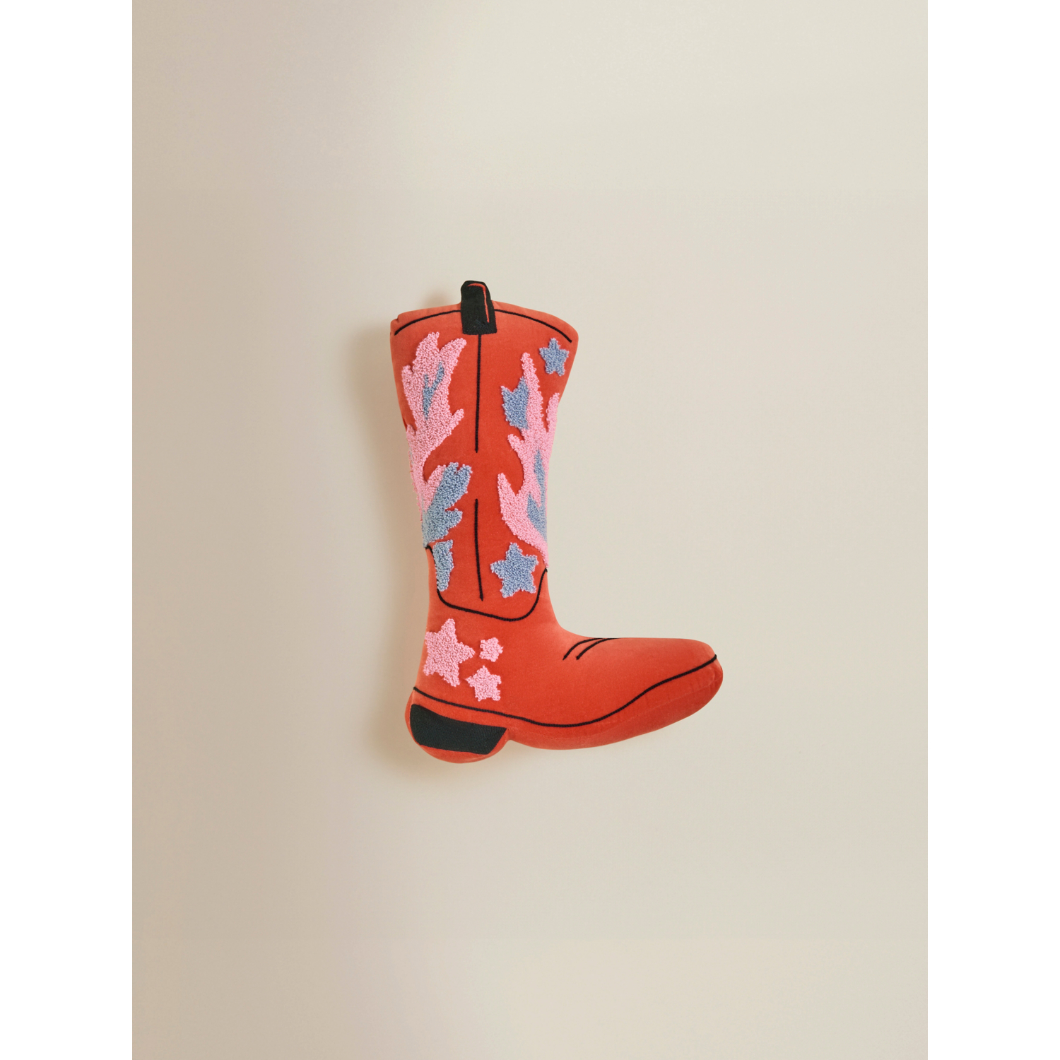 George Multi Tufted Cowboy Boot Shaped Cushion
