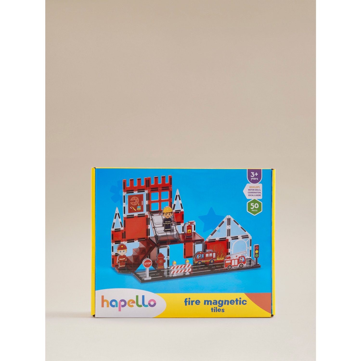 George Multi Hapello Fire Magnetic Tiles Set