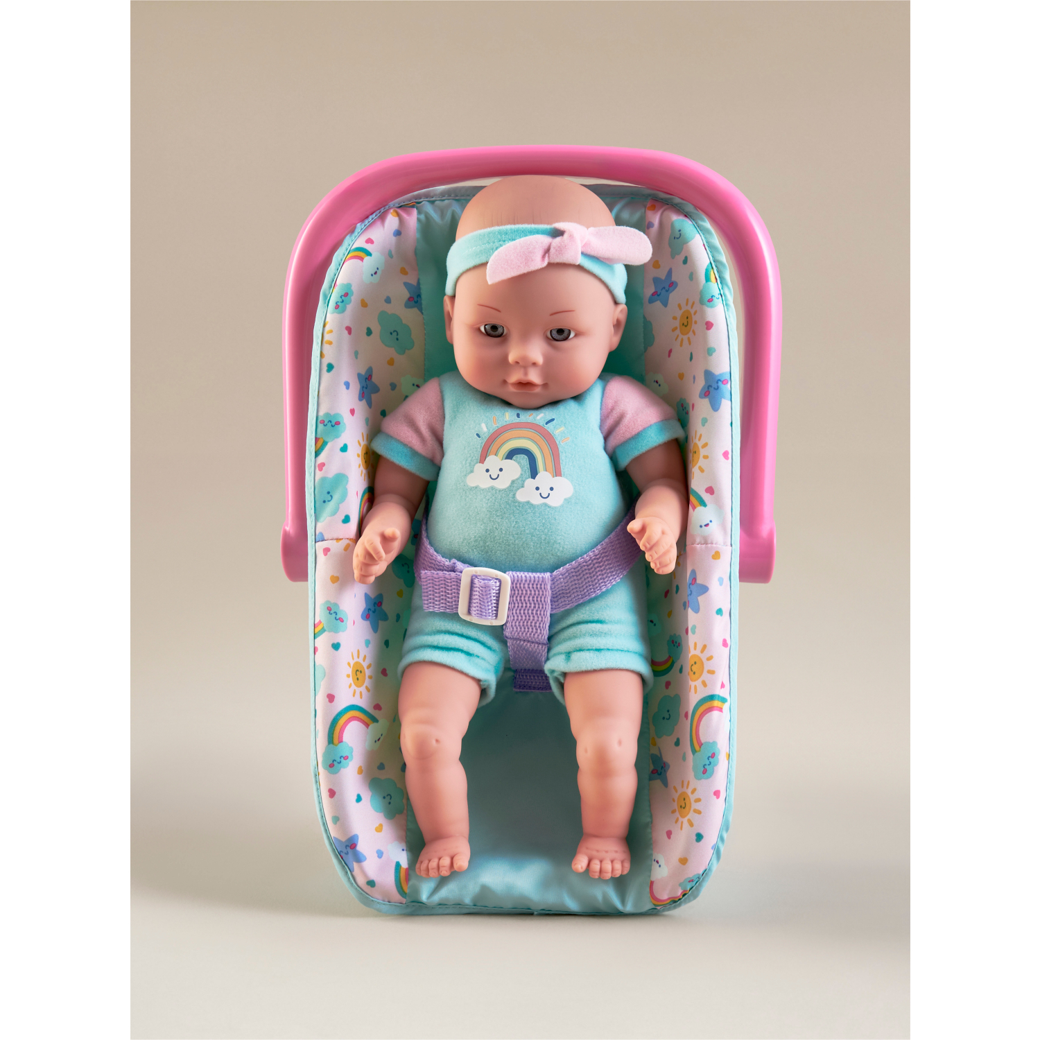 George Pink Hapello Doll And Carrier
