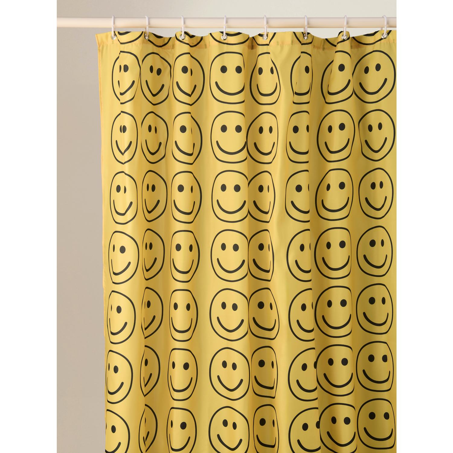 George Yellow Lucky Charm Smiles Shower Curtain