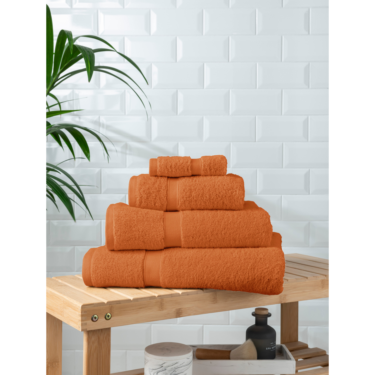 George Orange Super Soft Cotton Towel & Bath Mat Range