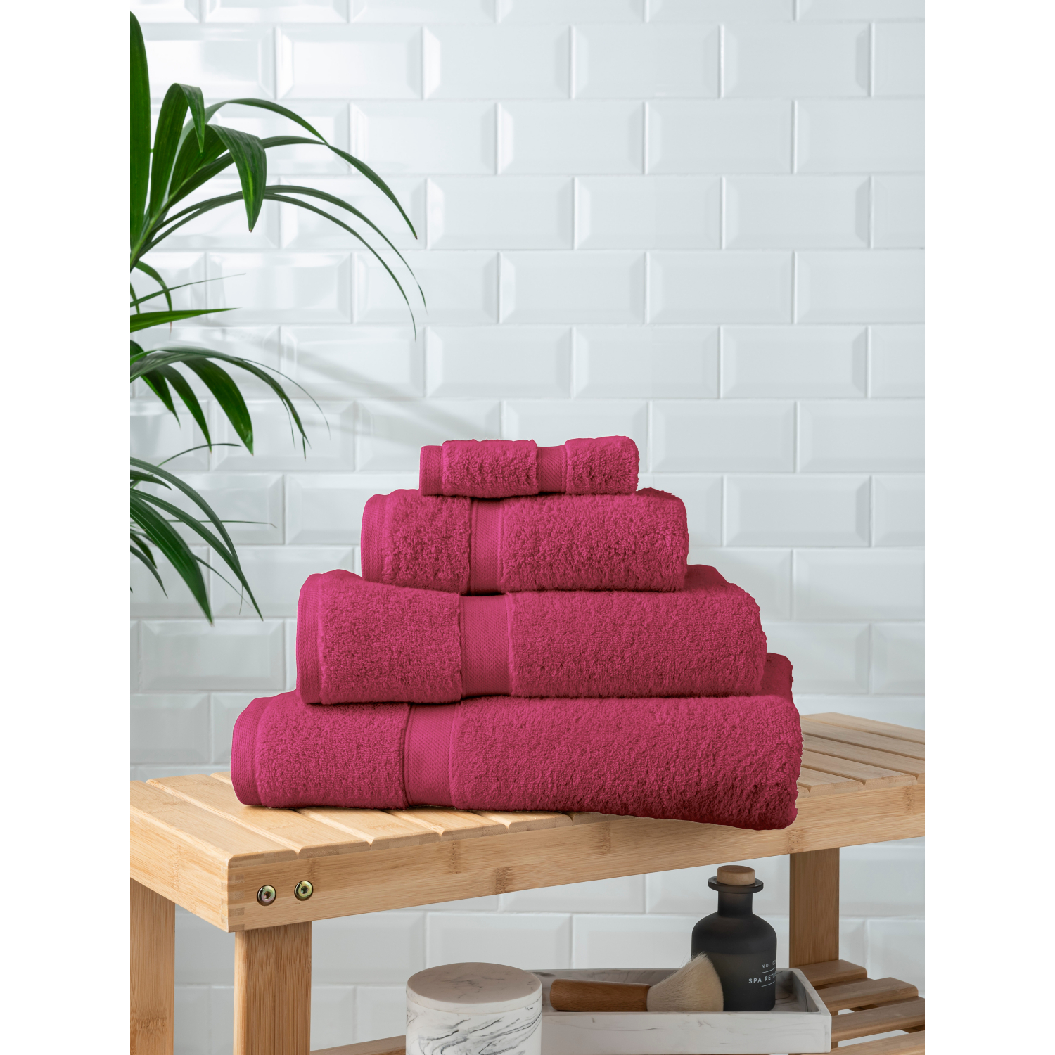 George Raspberry Super Soft Cotton Towel & Bath Mat Range