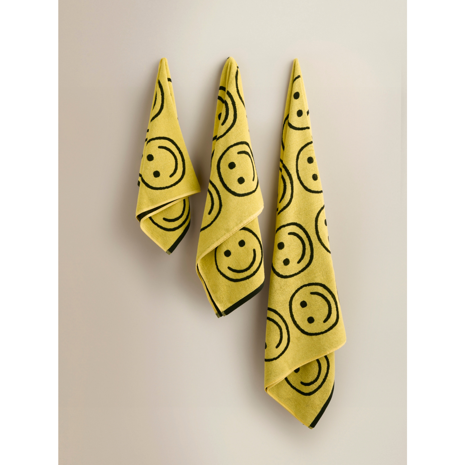 George Yellow Lucky Charm Smiles Cotton Towel Range