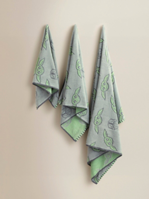 Star Wars The Mandalorian Grogu Cotton Towel Range Home George