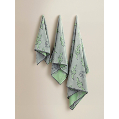 George Star Wars The Mandalorian Grogu Cotton Towel Range - Multi